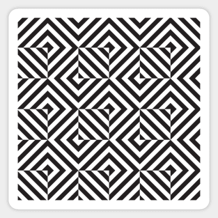 Opart geometric diamond pattern Sticker